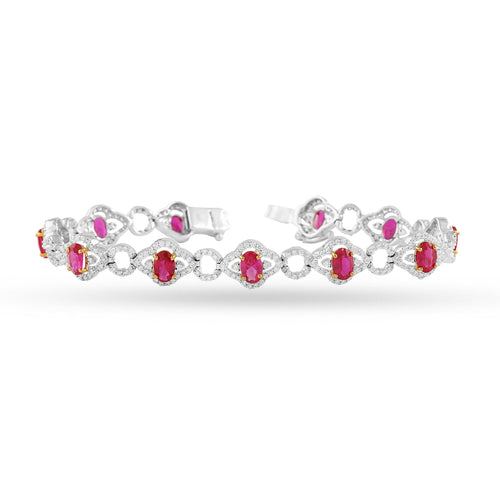 Red Tennis Bracelet - Saivi Jewels