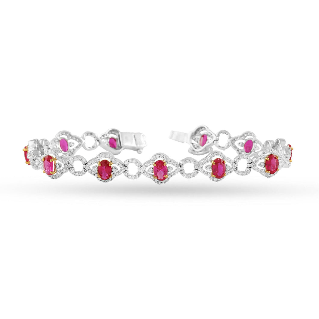 Red Tennis Bracelet - Saivi Jewels