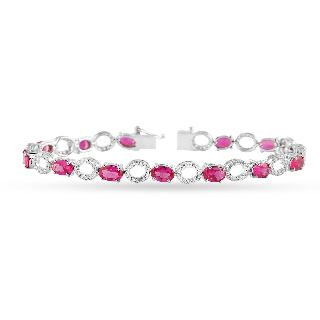 Red Tennis Bracelet - Saivi Jewels