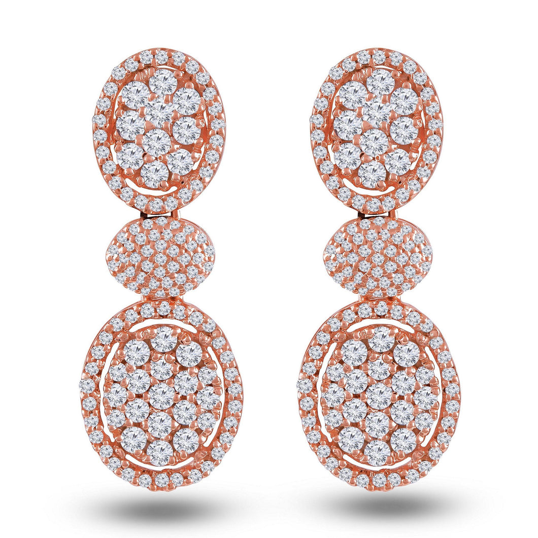 Icy Inside Oval Danglers - Saivi Jewels