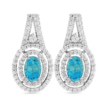 Load image into Gallery viewer, Double Halo Oval cut Earrings - Saivi Jewels
