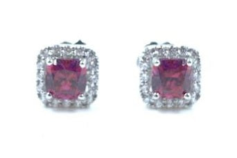 The Cushion cut Studs - small