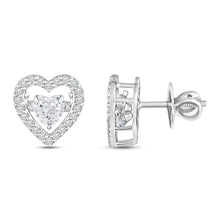 Load image into Gallery viewer, Icy Heart Heart Danglers - Saivi Jewels
