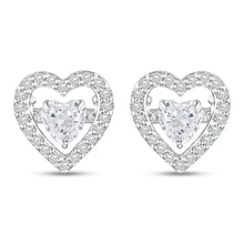 Load image into Gallery viewer, Icy Heart Heart Danglers - Saivi Jewels
