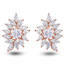 Load image into Gallery viewer, Icy Golden Cluster Earrings (Type 2)
