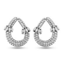 Load image into Gallery viewer, Icy Cap On Golden Zirconia&#39; Earrings
