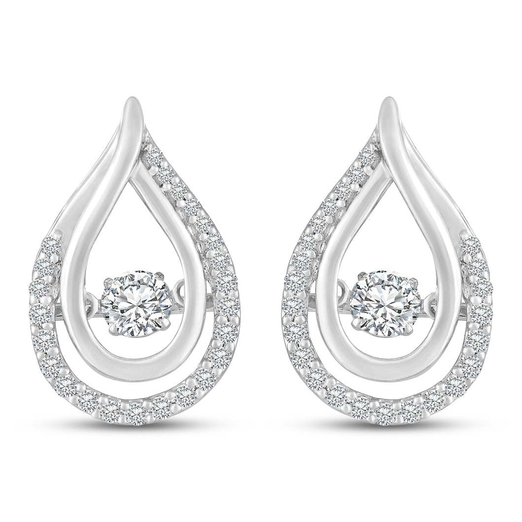 The double drop dangler - Dancing Zirconia™