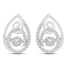 Load image into Gallery viewer, A Drop &amp; Oval earring - Dancing Zirconia™
