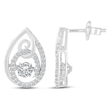 Load image into Gallery viewer, A Drop &amp; Oval earring - Dancing Zirconia™
