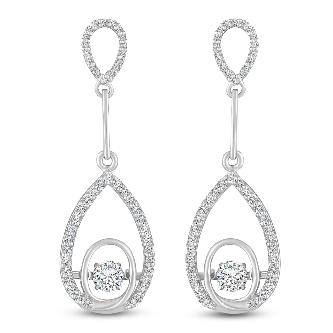 The dangling drop earrings - Dancing Zirconia™