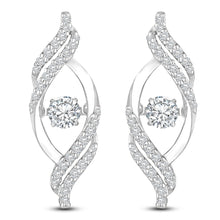 Load image into Gallery viewer, The curves &amp; swirls dangler - Dancing Zirconia™
