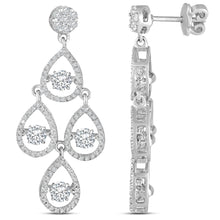 Load image into Gallery viewer, The Four Drop Dangler earring - Dancing Zirconia™
