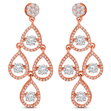 Load image into Gallery viewer, The Four Drop Dangler earring - Dancing Zirconia™
