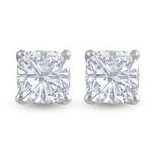 Load image into Gallery viewer, Solitaire studs - Cushion Cuts
