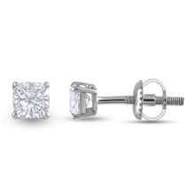 Load image into Gallery viewer, Solitaire studs - Cushion Cut
