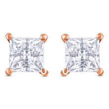 Load image into Gallery viewer, Solitaire studs - Princess
