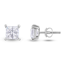 Load image into Gallery viewer, Solitaire studs - Princess
