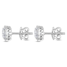 Load image into Gallery viewer, The Evergreen Cushion Halo - Studs
