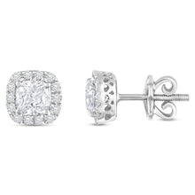 Load image into Gallery viewer, The Evergreen Cushion Halo - Studs
