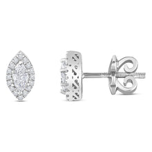 Load image into Gallery viewer, The Evergreen Marquise Halo - Studs
