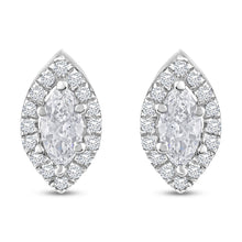 Load image into Gallery viewer, The Evergreen Marquise Halo - Studs
