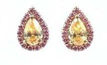 Load image into Gallery viewer, The Evergreen Pear Shaped Halo - Studs
