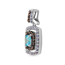 Load image into Gallery viewer, Aqua Blue Boxed Pendant - Saivi Jewels
