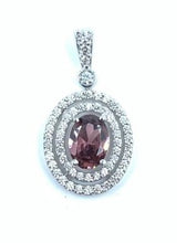 Load image into Gallery viewer, Double Halo Oval cut Pendant
