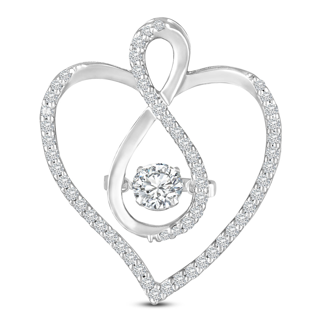 The HeartDrop pendant - Dancing Zirconia™