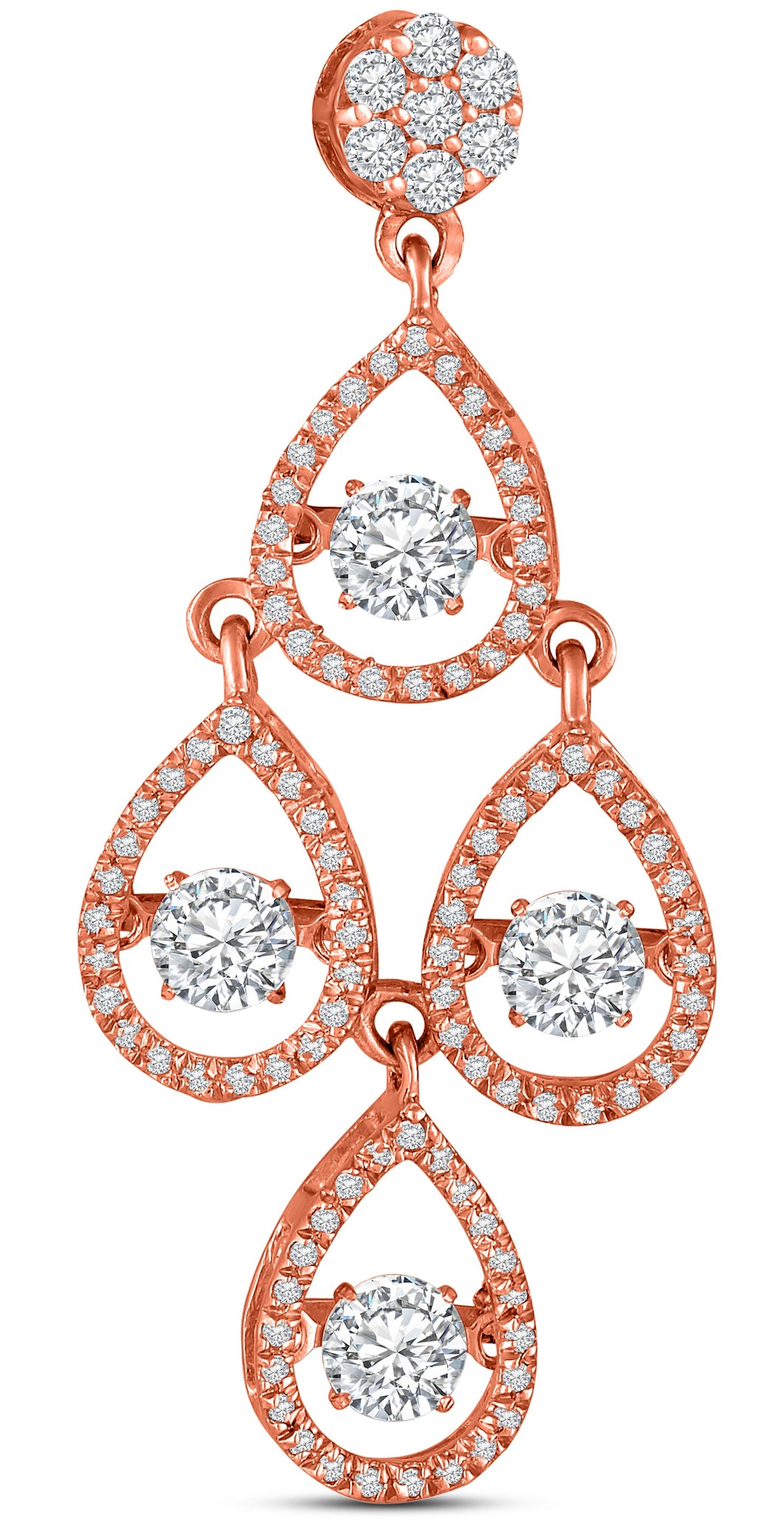 The Four Drop Dangler pendant - Dancing Zirconia™