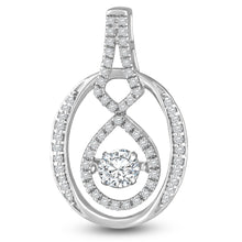 Load image into Gallery viewer, The cross knotted pendant - Dancing Zirconia™
