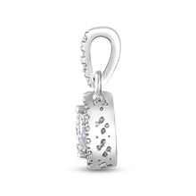 Load image into Gallery viewer, The Evergreen Pear shape Halo - Pendant
