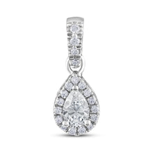 Load image into Gallery viewer, The Evergreen Pear shape Halo - Pendant
