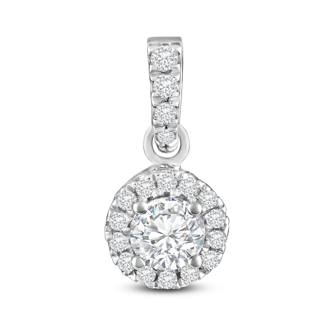 The Evergreen Round Halo - Pendant