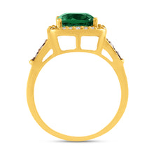 Load image into Gallery viewer, The emerald-stone drop ring
