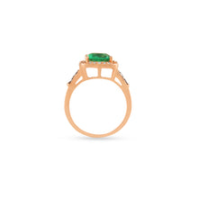 Load image into Gallery viewer, The emerald-stone drop ring
