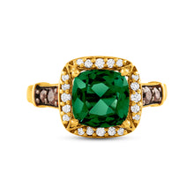 Load image into Gallery viewer, The emerald-stone drop ring
