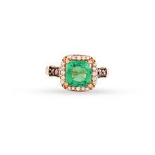 Load image into Gallery viewer, The emerald-stone drop ring
