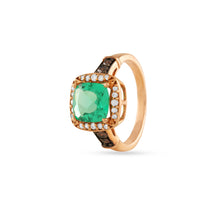 Load image into Gallery viewer, The emerald-stone drop ring
