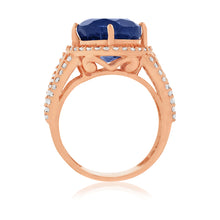 Load image into Gallery viewer, The studded navy blue ring
