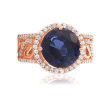 Load image into Gallery viewer, The studded navy blue ring
