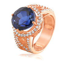 Load image into Gallery viewer, The studded navy blue ring
