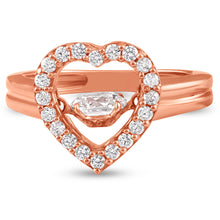 Load image into Gallery viewer, Heart Ring - Dancing Zirconia™
