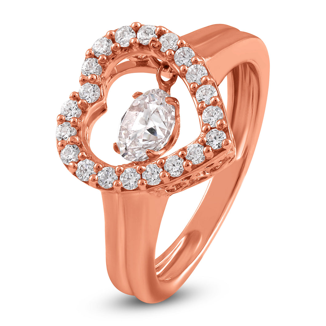 Heart Ring - Dancing Zirconia™