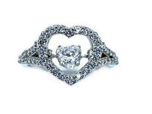 Load image into Gallery viewer, Icy Heart Ring - Part 2 - Saivi Jewels
