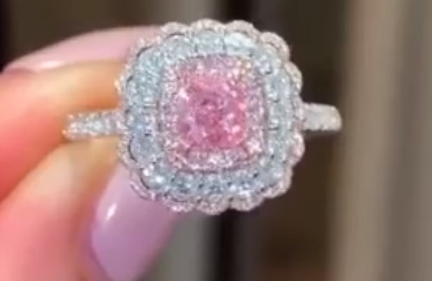 The Pink Cushion ring