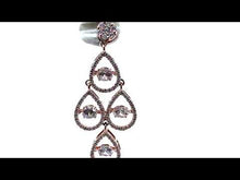 Load and play video in Gallery viewer, The Four Drop Dangler pendant - Dancing Zirconia™
