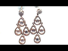 Load and play video in Gallery viewer, The Four Drop Dangler earring - Dancing Zirconia™
